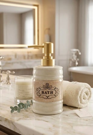 ArtWorks Bath  Porselen Sıvı Sabunluk - Lüks Banyo ve Mutfak sabunluk 350 ml