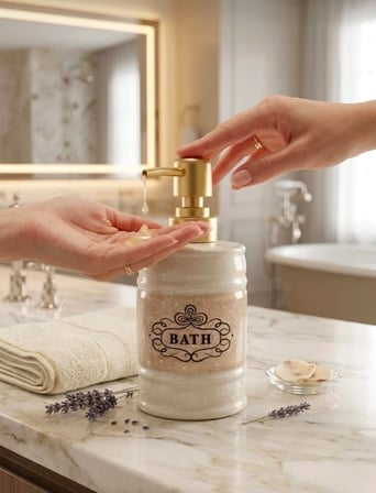 ArtWorks Bath  Porselen Sıvı Sabunluk - Lüks Banyo ve Mutfak sabunluk 350 ml