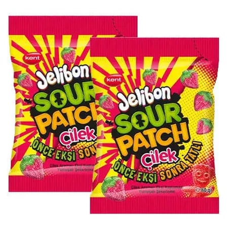 5 Adet Jelibon Sour Patch Kids Çilek