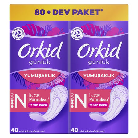 3 Adet Orkid Pamuksu Yaprak Deofresh Süper Ekonomik 80'li
