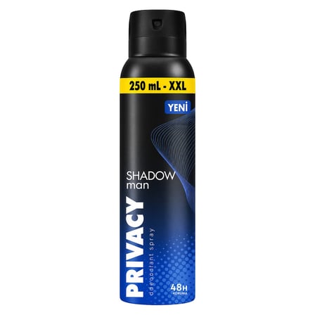 4 Adet Privacy Shadow Men Deo 250 Ml