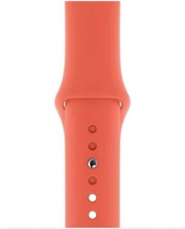 Apple Watch Seri 7/8/9/SE/SE2/Ultra/Ultra 2 Uyumlu 42/44/45/49mm Jel Silikon Spor Kayış, Mercan