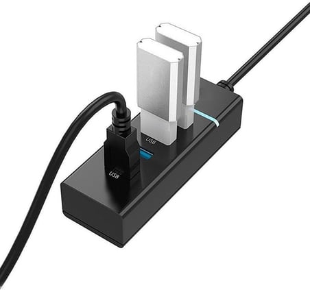 6043 4 Port Usb 3.0 Çoğaltıcı Çoklayıcı Hub Adaptör Switch Hız: Usb3.0-5Gbit/Sn 4 Adet Usb3.0 Kablo Uzunluğu: 30 cm 4 Farklı Cihazı Usb3.0 Hızında Tek Noktadan Aynı Anda Bağlayın