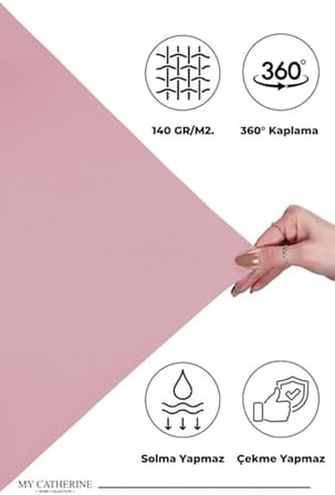 Lastikli & Hipoalerjenik Çarşaf%100 Pamuk Penye Kumaş Pembe 180x200, LUXCARSAF