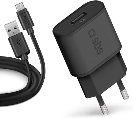 TETRKITMIC1ASTD 2 Usb Çıkışlı 1000 mAH Hızlı Şarj Özellikli Siyah Şarj Adaptörü