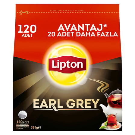 2 Adet Lipton Earl Grey Demlik Poşet Çay