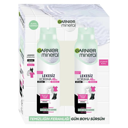 5 Adet Garnier Mineral Lekesiz Koruma Sprey Deodorant 2 x 150 Ml