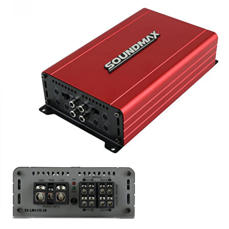 SOUNDMAX SX-LM4125.4D Oto Anfi Stereo 4X125W 4 Kanal