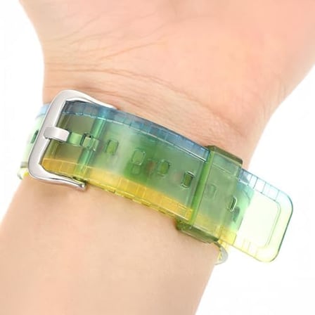 TagSafe Rainbow Çocuk Bileklik Silikon AirTag Uyumlu Kılıf Saat Hafif