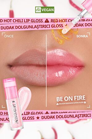 Dudaklara Dolgun Görünüm Sunan Simli Gloss PERIPERA Ink Glasting Lip Gloss (P01 Be On Fire)