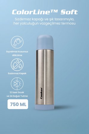ColorLine Soft 750 ml Paslanmaz Çelik Termos CKR2002