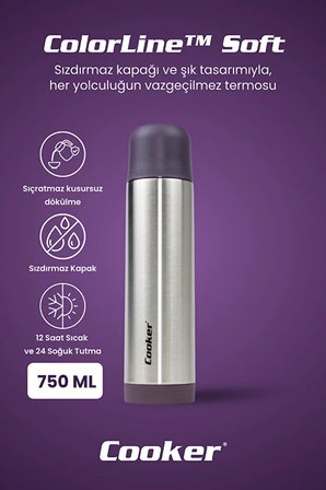 ColorLine Soft 750 ml Paslanmaz Çelik Termos CKR2002