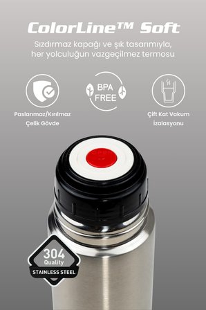 ColorLine Soft 750 ml Paslanmaz Çelik Termos CKR2002