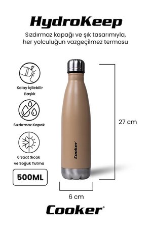 500 Ml Paslanmaz Çelik Çift Kat Termos ( Çay Kahve Piknik Kamp Outdoor Ofis Otel Kafe Okul )