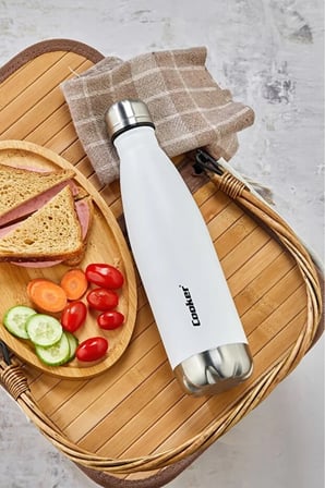 500 Ml Paslanmaz Çelik Çift Kat Termos ( Çay Kahve Piknik Kamp Outdoor Ofis Otel Kafe Okul )