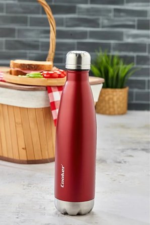500 Ml Paslanmaz Çelik Çift Kat Termos ( Çay Kahve Piknik Kamp Outdoor Ofis Otel Kafe Okul )