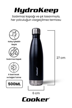 500 Ml Paslanmaz Çelik Çift Kat Termos ( Çay Kahve Piknik Kamp Outdoor Ofis Otel Kafe Okul )
