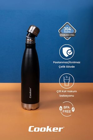 500 Ml Paslanmaz Çelik Çift Kat Termos ( Çay Kahve Piknik Kamp Outdoor Ofis Otel Kafe Okul )