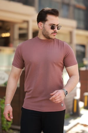 Modi Green Erkek Yarım Balıkçı Yaka Kısa Kollu T-shirt