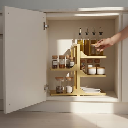 Hamton VersaShelf Duo 35 – Dolap İçi Organizer Raf Beyaz - 350 cm Kompakt