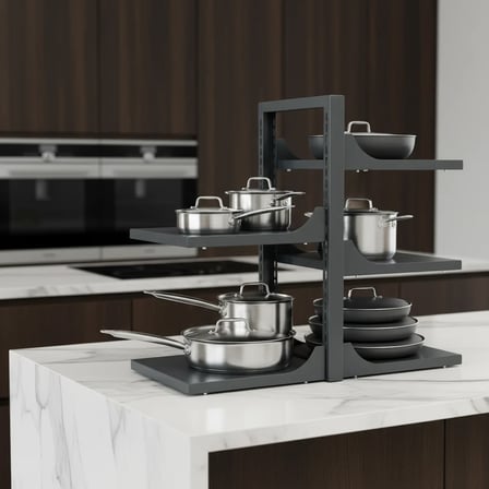 Hamton VersaShelf Duo 35 – Dolap İçi Organizer Raf Krem - 350 cm Kompakt