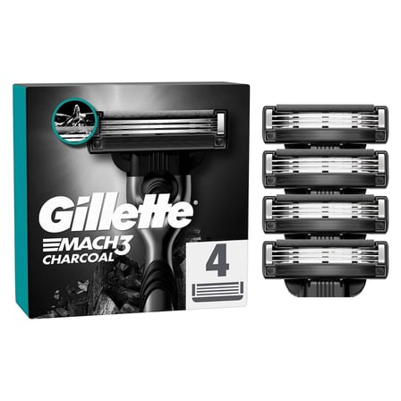 3 Adet Gillette Mach3 Kömür Yedek Tıraş Bıçağı 4'lü