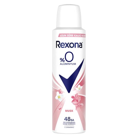 5 Adet Rexona Musk %0 Alüminyum Deodorant 150 Ml
