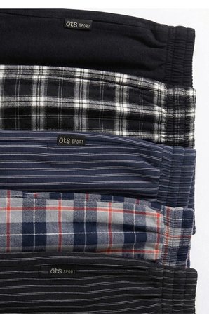 Öts Erkek Pijama Tek Alt (%96 Pamuk - %4 Elastan)