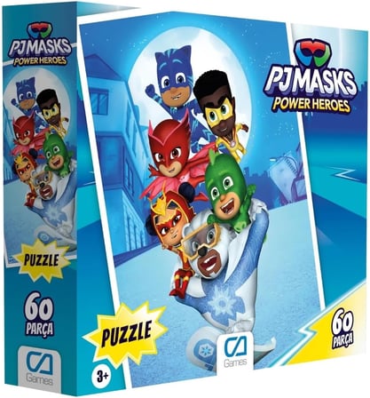 PJMasks : Pijamaskeliler Lisanslı 60 Parça 34x24cm Çocuk Puzzle Yapboz Serisi