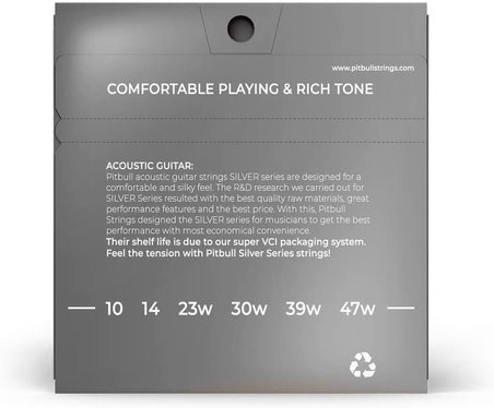 Strings Silver Series SAG 10-47 SL Takım Tel Akustik Gitar Teli 010-047