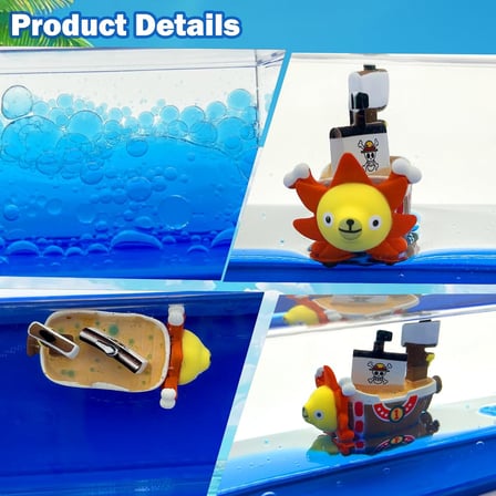 One Piece Thousand Sunny Gemi, Batmaz Korsan Gemisi, Yolcu Gemisi Sıvı Drift Şişesi, Cruise Ship, Merch, Araba ve Masa Dekorasyonu için, Hayranlar için