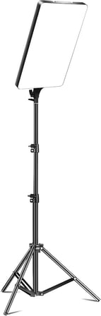LED Video Işık Seti - Ayarlanabilir Tripod, USB Kontrollü Sıcak/Soğuk Işık, 3 Mod &amp; 10 Parlaklık Seviyesi, YouTube Çekimi, Canlı Yayın, Fotoğrafçılık ve Makyaj Işığı