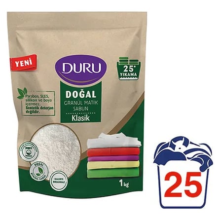 4 Adet Duru Granül Matik Sabun Klasik 25 Yıkama