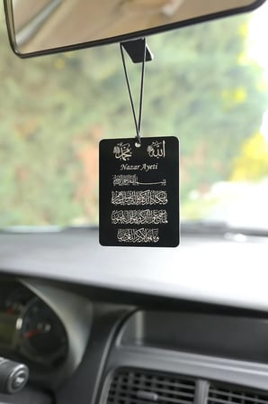 Çift Taraflı Nazar Duası Araba Süsü Dikiz Aynası Süsü Oto aksesuar hediyelik