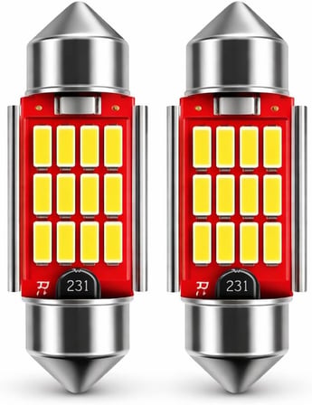 41mm C5W Sofit Led Ampul - Beyaz Plaka ve Tavan Lambası - Canbus Arıza Lambası Yakmaz (2 Adet)