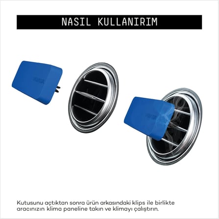 VAVANA Araba Klima Kokusu, Flat Oto Kokusu, 60 Gün Etkili Araç Kokusu (Ege Esintisi)