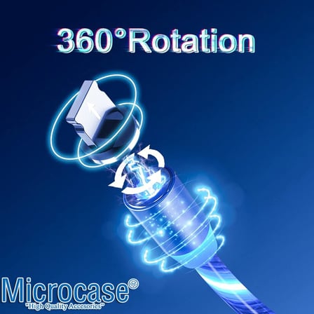 3in1 Lightning Type C Micro USB Işıklı Manyetik Şarj Kablosu 100 cm - AL2618