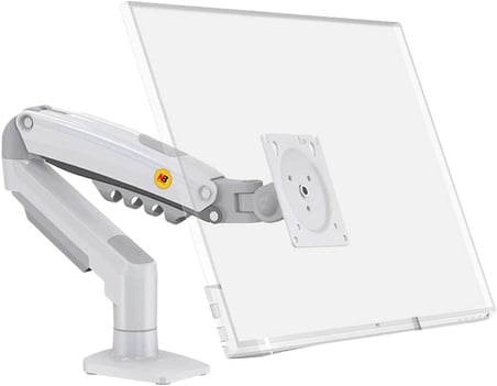 Monitör Masası Montaj Standı Tam Hareketli Döner Monitör Kolu Gaz Yaylı 17-30''Monitörler için (2 kg - 9 kg arasında) Bilgisayar Monitör Standı F80 (Beyaz)
