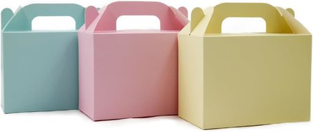 10x14 CM Karışık Renk El Geçme Hediye Kutusu (3'lü Set)