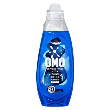 4 Adet Omo Express Fresh Ultra Beyaz Sıvı Çamaşır Deterjanı 840 Ml