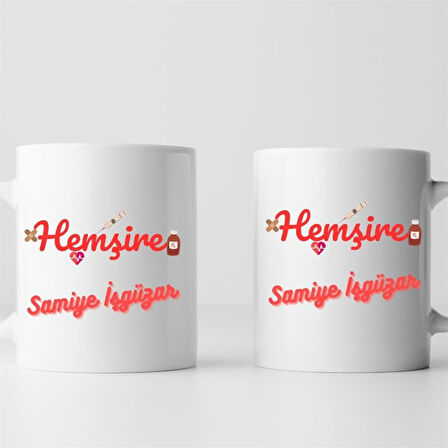 Hemşirelere Özel Tasarımlı Kahve Kupası