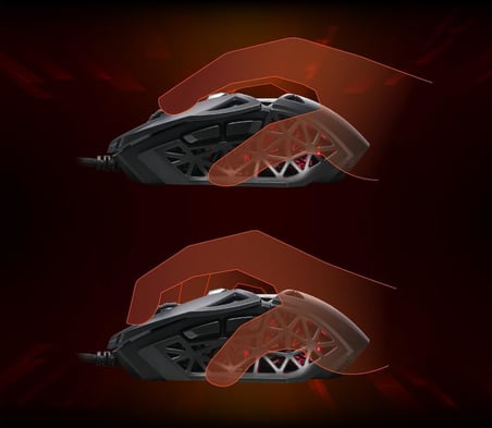 MAD CATZ MM04DCINBL000-0 kablolu oyun faresi optik ergonomik siyah