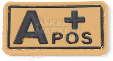 A RH (+) Pozitif Kan Grubu Peç Arma (Bej)