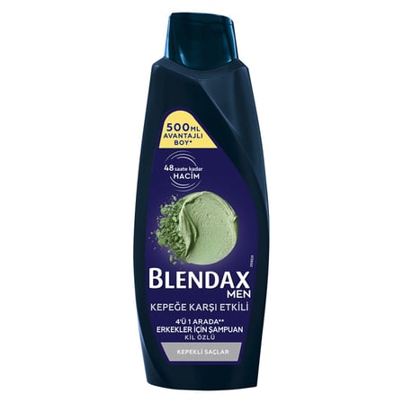 4 Adet Blendax Erkek Kepeğe Karşı Etkili Şampuan 500 Ml