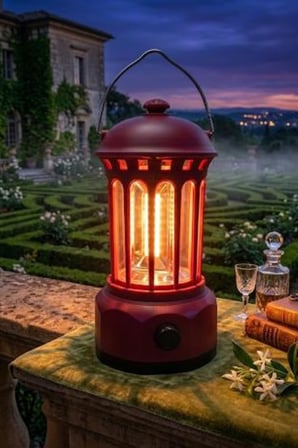 Glr L800BR Retro Tasarım Şarjlı Kamp Lambası - 250 Lümen Vintage Fener