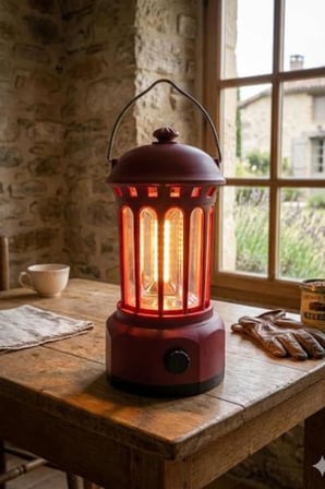 Glr L800BR Retro Tasarım Şarjlı Kamp Lambası - 250 Lümen Vintage Fener