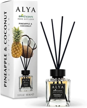 Nature's Scents Pineapple &amp; Coconut Bambu Çubuklu Oda Kokusu- Ananas &amp; Hindistan Cevizi Kokusu
