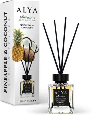 Nature's Scents Pineapple &amp; Coconut Bambu Çubuklu Oda Kokusu- Ananas &amp; Hindistan Cevizi Kokusu