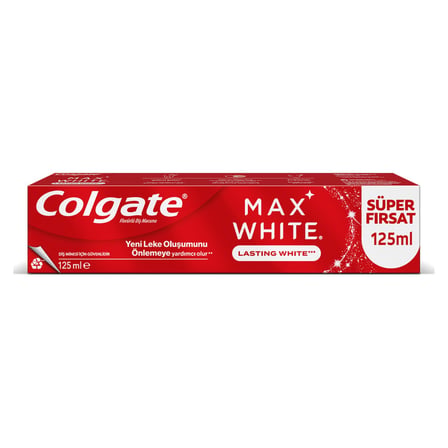 4 Adet Colgate Max White Kalıcı Beyazlık Diş Macunu 125 Ml