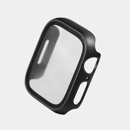 Apple Watch ile Uyumlu Kasa Koruyucu Kılıf, 360° Tam Koruma, Ekran Koruyuculu Klasik Tasarım, Series 10/11 42mm / 46mm, 45mm, 44mm, 41mm, 40mm, 38mm (Siyah, Series 10/11 46mm)